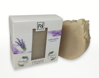 Sapone alla lavanda NKARE 100% fatto a mano e naturale - effetto curativo per herpes zoster, pelle e capelli