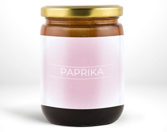 Spice Jar etiketten sjabloon, minimalistische roze Spice Jar label, afdrukbare, roze Spice etiketten