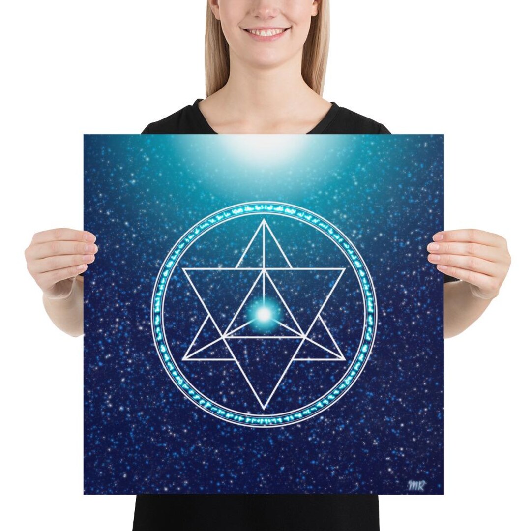 Higher Heart Light Code Merkaba Poster - Etsy