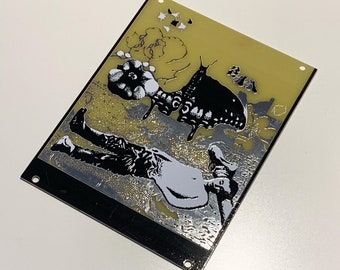 Eurorack blank panel with illustration 20HP