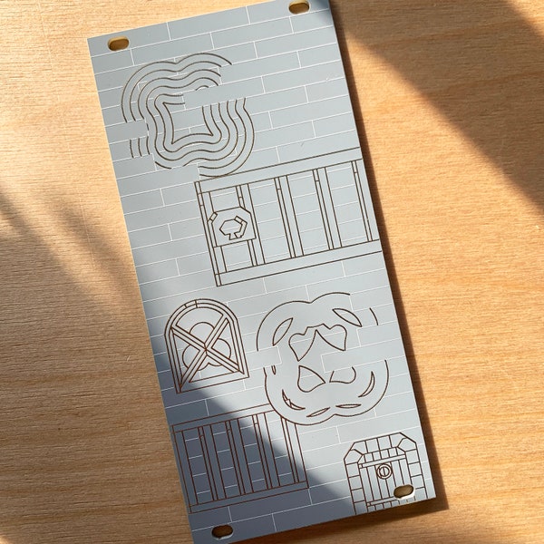 Eurorack blank panel with illustration 12HP