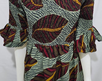 Robe imprimée africaine Robe d'été Robe imprimée africaine Wax