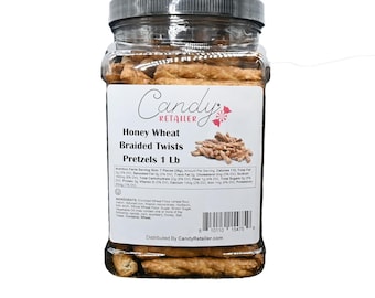 Honey Wheat Braided Twists Pretzels 1 Lb