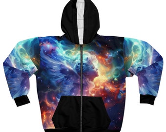 Kosmischer Hoodie | Personalisiertes Hoodie | EINZELSTÜCK Geschenk für Ihn | Geschenk für Sie | Cooles Hoodie | Stilvolles und einzigartiges Design Geschenk zum Abschluss