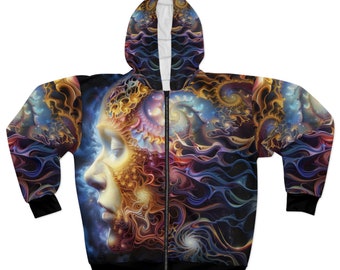 Cosmic Hoodie #11 | Custom Hoodie | ONE OF A KIND | Gift for him | Music Festival |  Cool Hoodie | Stylish Unique design | Graduation gift