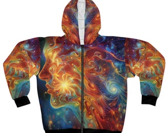 Kosmische hoodie #7 | Aangepaste hoodie | EEN VAN EEN SOORT | Cadeau voor hem | Cadeau voor haar | Coole hoodie | Stijlvol en uniek ontwerp | Afstudeercadeau