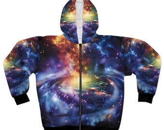 Kosmische hoodie #13 | Aangepaste hoodie | EEN VAN EEN SOORT | Cadeau voor hem | Muziekfestival | Coole hoodie | Stijlvol Uniek ontwerp | Afstudeercadeau