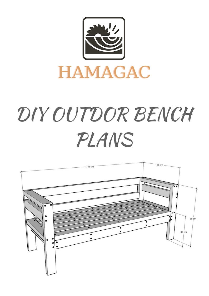 DIY Woodworking Plans PDF for Outdoor Bench: Easy Build Guide (digital ...