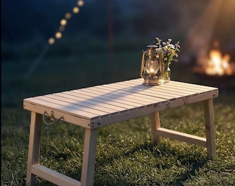 Vintage Midcentury Handy Folding Table and Chair Set by Milwaukee