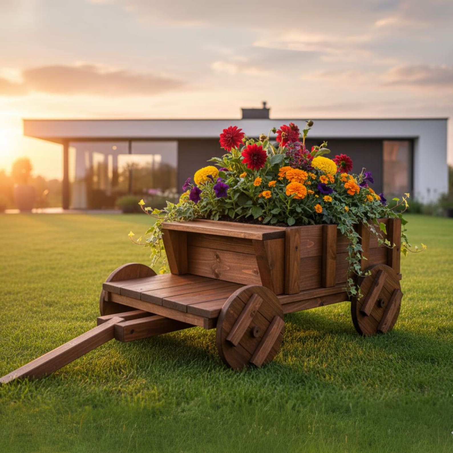 Wheelbarrow Planter Box DIY Plans: Wooden Garden Planter (PDF File) - Etsy