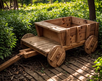Wheelbarrow Planter Box DIY Plans: Wooden Garden Planter (PDF File)
