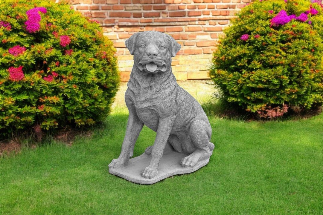 Yard Rottweiler Dog Figurine 22