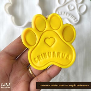 Custom Dog Cookie Cutters For Dog Treats, Dog Cookie Cutters, Animal Cookie Cutters, Dog Lover Cookies | LiliDecoupes