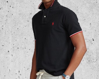 Ralph Lauren Mens Short Sleeve Polo Shirt - Classic Cotton with Pony Embroidery - Essential Wardrobe Staple for Every Season