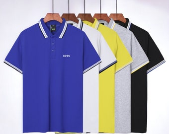 Hugo Boss Mens Classic Polo Shirt with Iconic BOSS Logo - Embroidered T-Shirt for a Timeless Look