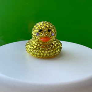 Rhinestone Duck – Sparkly Bling Rubber Duck, Jeep Ducking Gift, Cruise Duck, Collectible Decor & Unique Gift