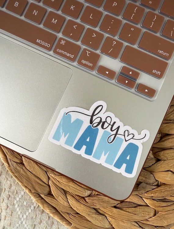 Boy Mama Sticker - Waterproof Vinyl Sticker - Motherhood Sticker - Gift for Mom - Water Bottle Sticker - Laptop Sticker