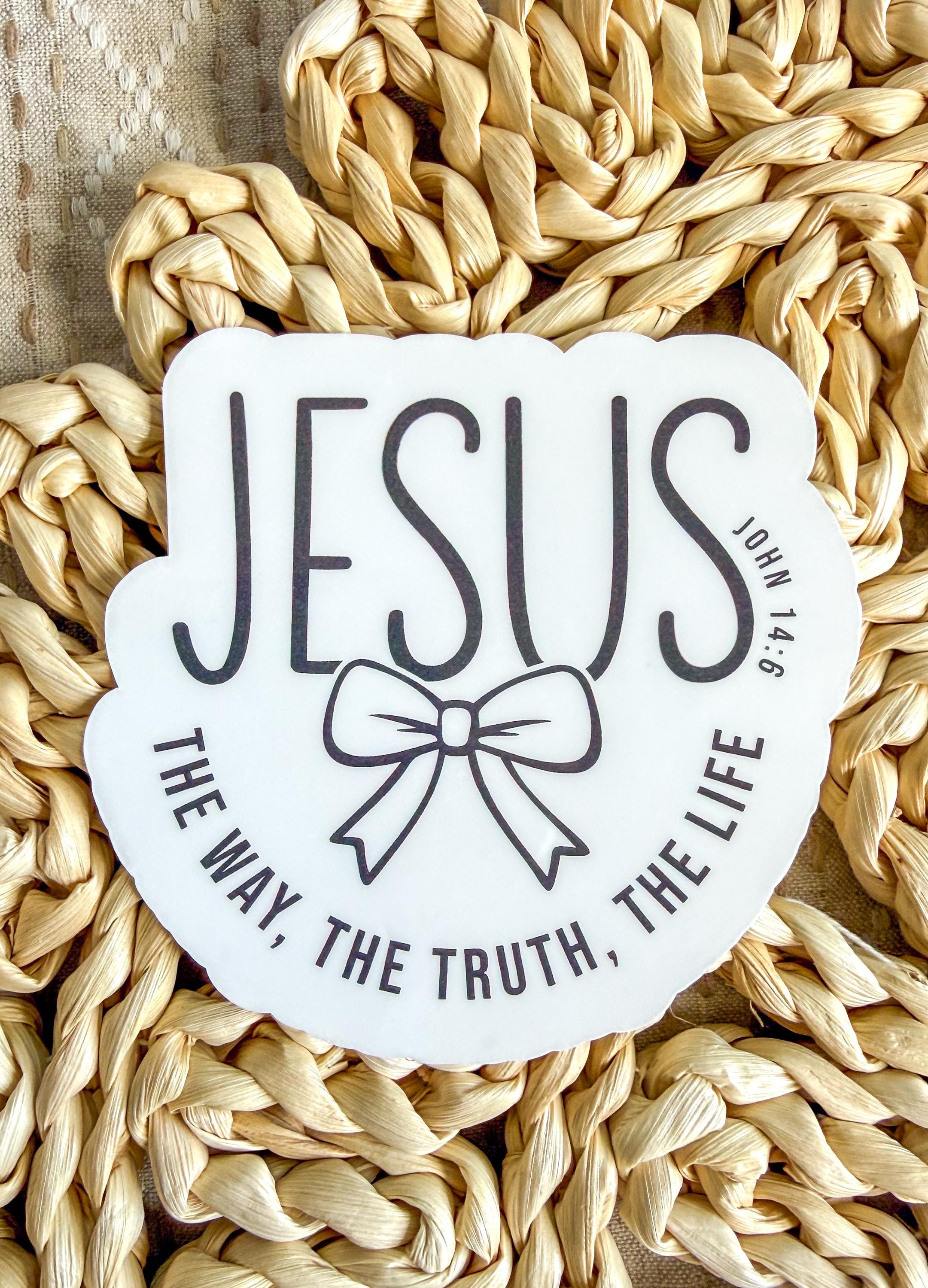 Jesus Vinyl Sticker - Christian Sticker - Jesus Decal - God Sticker ...