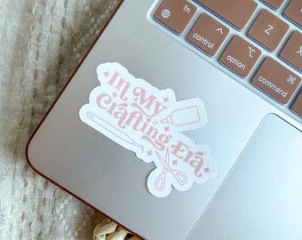 In My Crafting Era Sticker - Cute Cricut Machine Sticker - Water Resistant Sticker - Crafty Girl Decal - Small Business Owner Gift