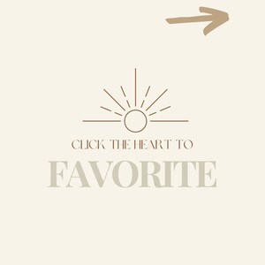 May include: A stylised sun with rays and a circle in the centre. The text "CLICK THE HEART TO FAVORITE" is below the sun.