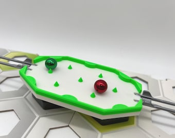 Toupie Compatible Gravitrax (2 Entrées) – Imprimée 3D En France – Dès 5 Ans – Pour Circuits De Billes – Pièce Additionnelle