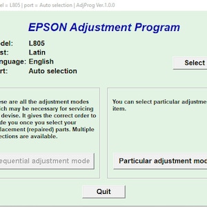 EPSON L805 リセッター