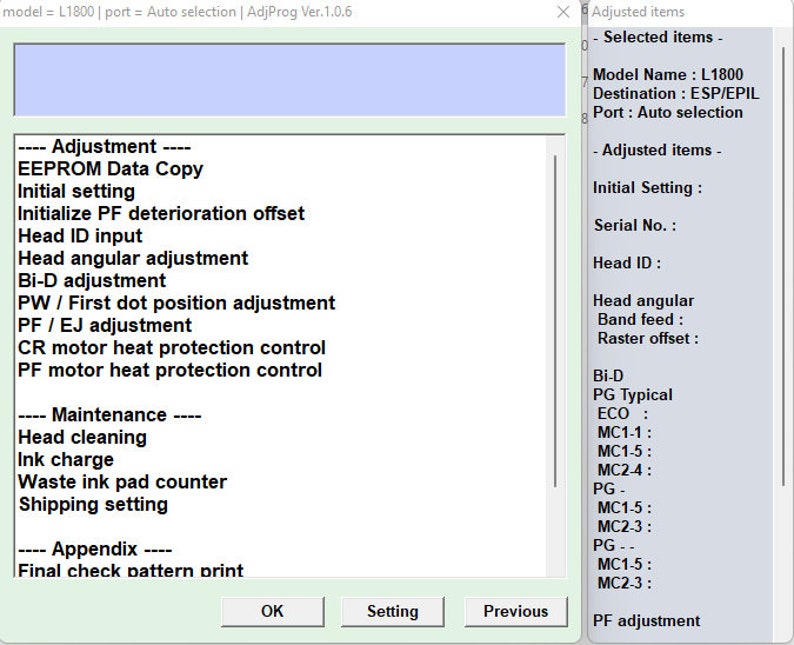 Epson L1800 Resetter Software image 4