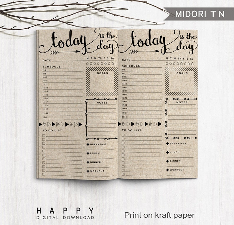 graphic regarding Midori Insert Printable named Printable Bullet Magazine Inserts, Midori Everyday Spreadsheet Inserts, Printable Midori Visitors Laptop computer Every day planner inserts, PDF history