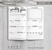 Printable Bullet Journal Weekly inserts, Printable Planner, Printable TN weekly planner inserts, PDF file 