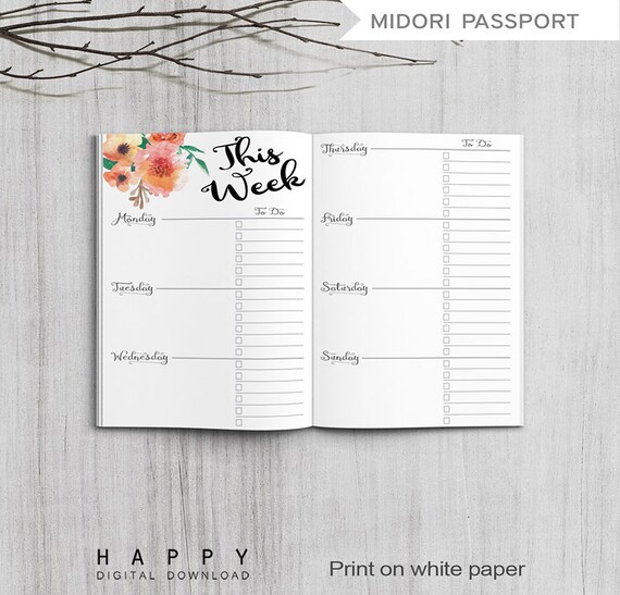 Printable Bullet Journal Weekly Planner Printable Midori Passport Inserts Printable Midori Traveler S Notebook Weekly Inserts Pdf File Printable Bullet Journal Weekly Planner Printable Midori Passport Inserts Printable Midori Traveler S Notebook Weekly Inserts Pdf File