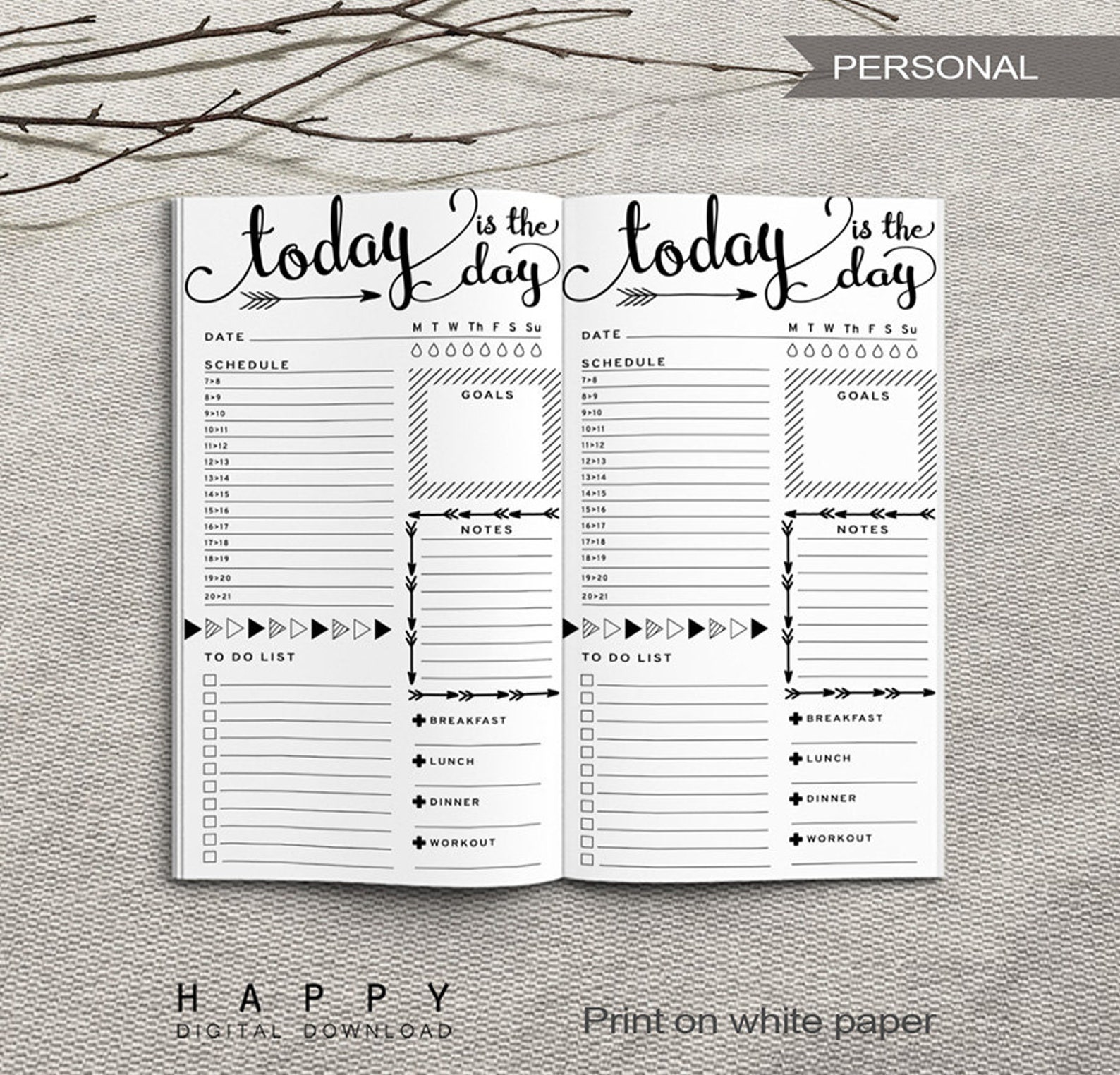 printable-daily-planner-inserts-personal-daily-planner-etsy
