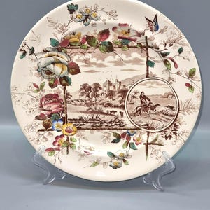 WAA William Alsager Adderley Anglais (Hunting/Coursing), Rd. 20 October 1883 Earthenware