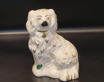Beswick King Charles Spaniel Figurine: Vintage Staffordshire Wally Dog