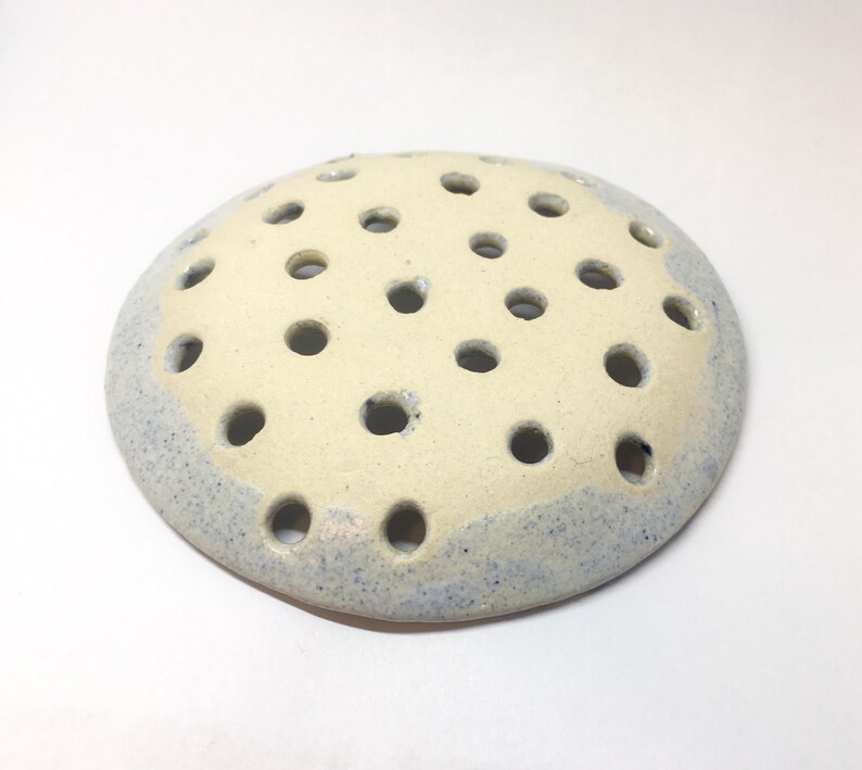 galaxy ring holder small dish with holes galaxy ring dish ring dish sieve ceramic strainer Ceramic ring dish handmade clay small dish