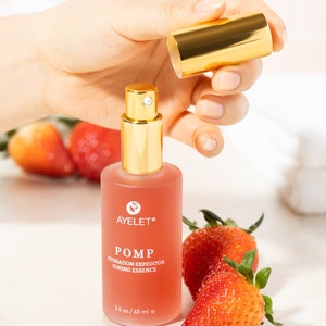 Pomp Hydrating Expeditor Facial Essence Serum Glow Essence Moisturizing Essence Skin Plumping Face Pink 2 oz image 3