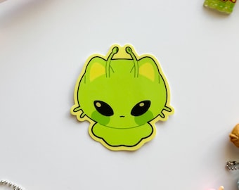 Alien Cat Glorp Sticker | Matte Waterproof Vinyl