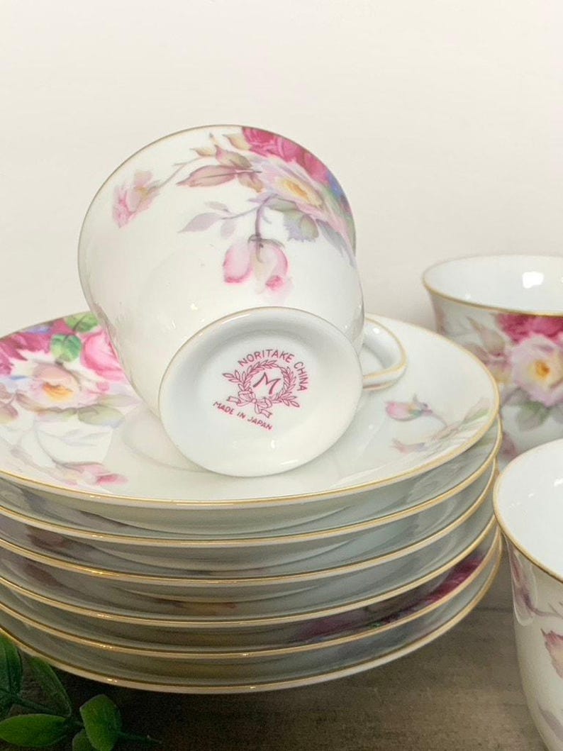 Vintage Noritake China Tea Coffee Serving Set Maruki “M” Backstamp ...