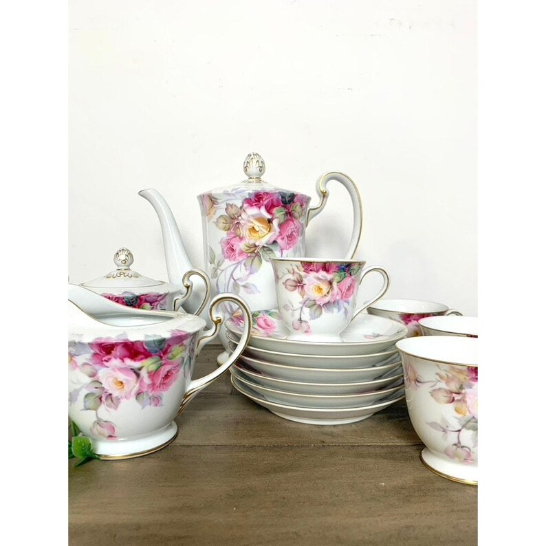 Vintage Noritake China Tea Coffee Serving Set Maruki “M” Backstamp ...