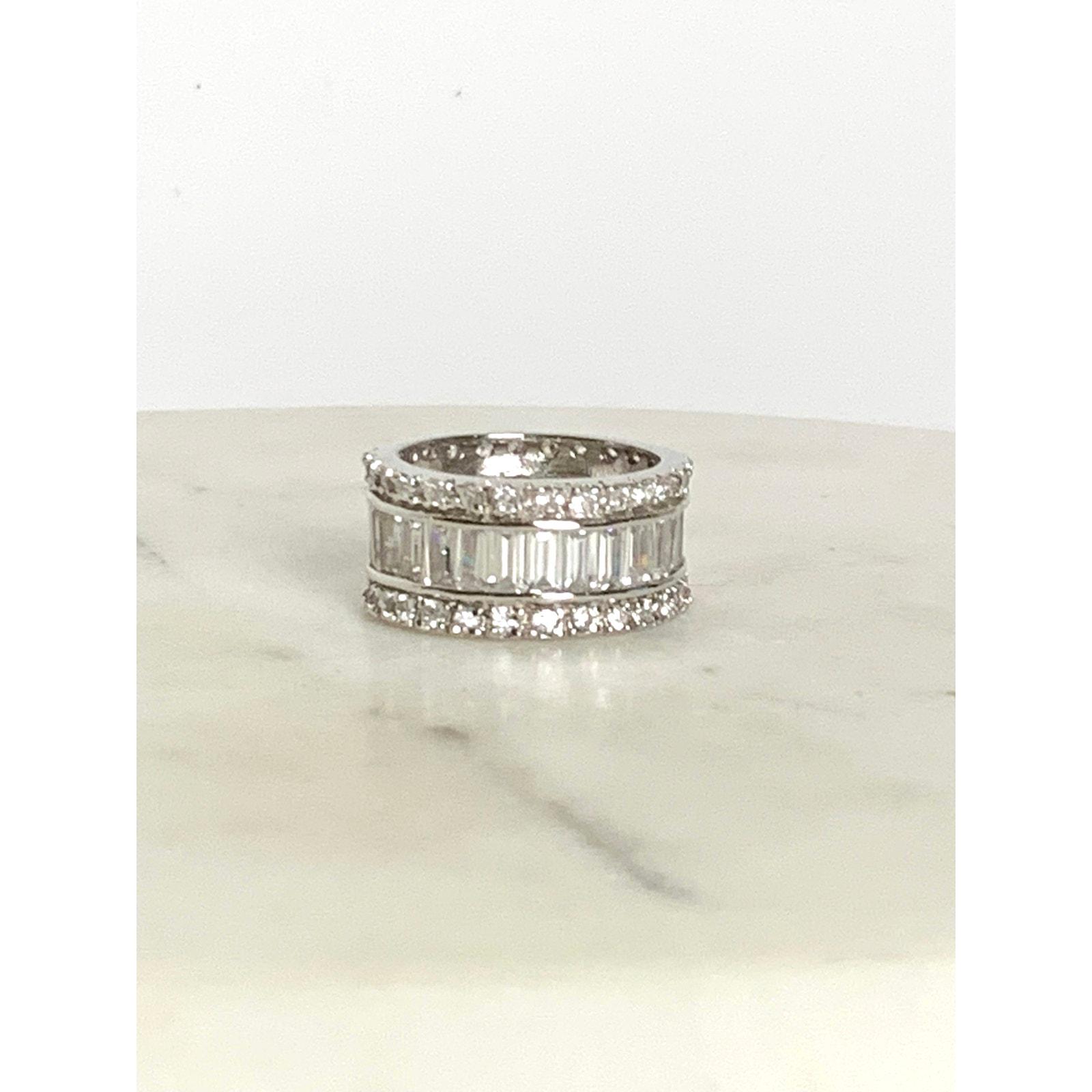 Wide Cz Ring - Etsy display picture 1