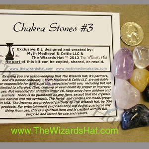 Chakra CRYSTAL STONE Kit 3 8 stones Garnet, Carnelian, Citrine, Rose Quartz, Sodalite, Clear Quarts, & Amethyst Stones. image 1