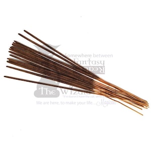 1 pack 10 sticks Hand Dipped/rolled Incense - MADE by The Wizards Hat- Sandalwood; vanilla; goddess; sage; patchouli; more flavors - choice