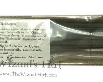 1 pack 20 sticks Hand Dipped/rolled Incense - MADE by The Wizards Hat- Sandalwood; vanilla; goddess; sage; patchouli; more flavors - choice