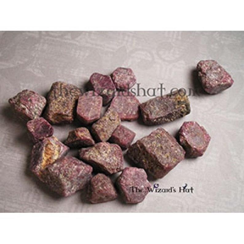 Chakra CRYSTAL STONE Kit 9 7 stones Ruby Raw, Carnelian, Tigers Eye, Rose Quartz, Sodalite, Clear Quarts, & Amethyst Stones. image 2