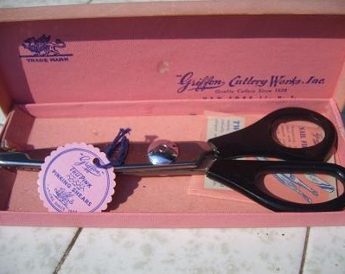 Vintage Griffon Pinking Shears Scissors Destash Etsy