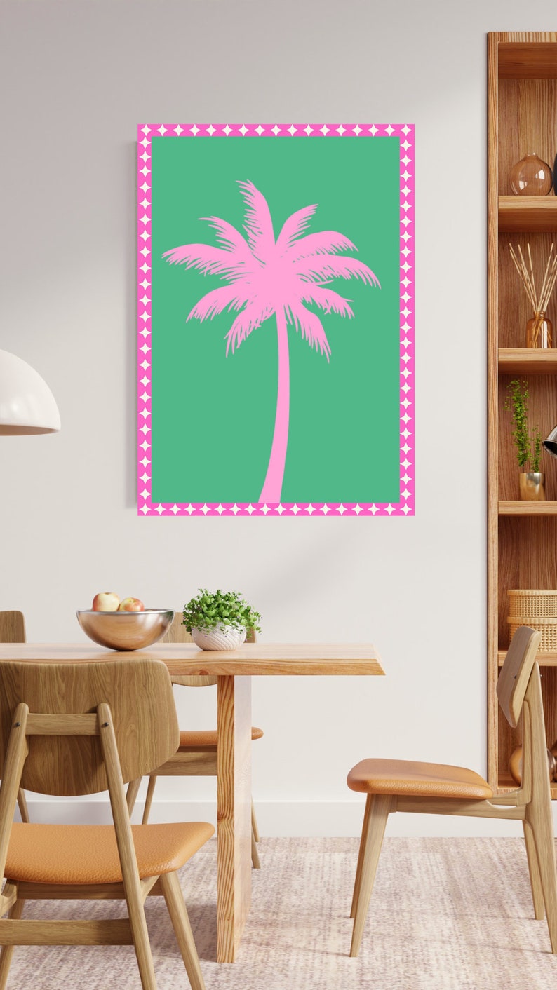 Tropical Illustration Print Preppy Wall Artinstant Download Printable Tropical Illustration Print Preppy Wall Artinstant Download Printable