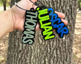 Personalized Keychain/ Acrylic Keychain / Diaper Bag Tag/ Lunch Box Tag / Backpack Name Tag / Kids Tag/ Acrylic Name Tag/ Name Tag