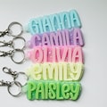 Personalized Keychain/ Acrylic Keychain / Diaper Bag Tag/ Lunch Box Tag / Backpack Name Tag / Kids Tag/ Acrylic Name Tag/ Name Tag