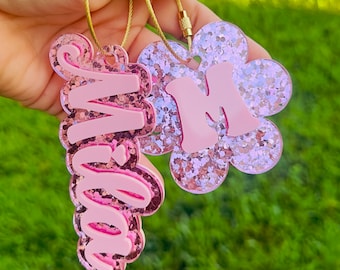 Personalized Keychain/ Acrylic Keychain / Diaper Bag Tag/ Lunch Box Tag / Backpack Name Tag / Kids Tag/ Acrylic Name Tag/ Name Tag