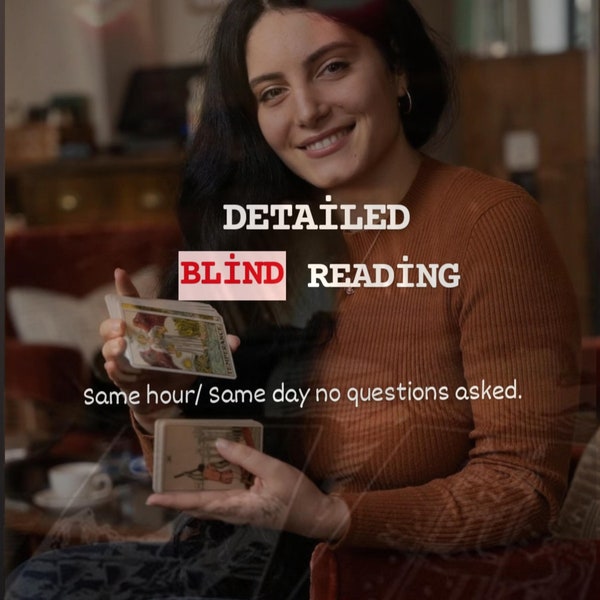 Blind Tarot Reading Without Questions Blind Reading Psychic Reading with Tarot Cards Detailed Blind Tarot Reading / Spiritual Advice / Fatma