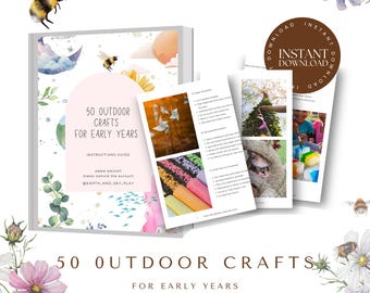 Outdoor Activity Guide for Kids: 50 Nature Crafts (A4 & US letter Digital Download)